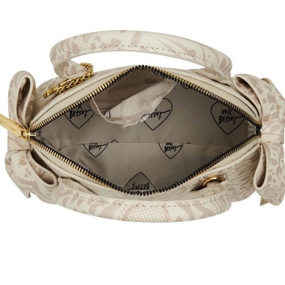Betsey Johnson Beige Patterned Satchel - Picture 4 of 6